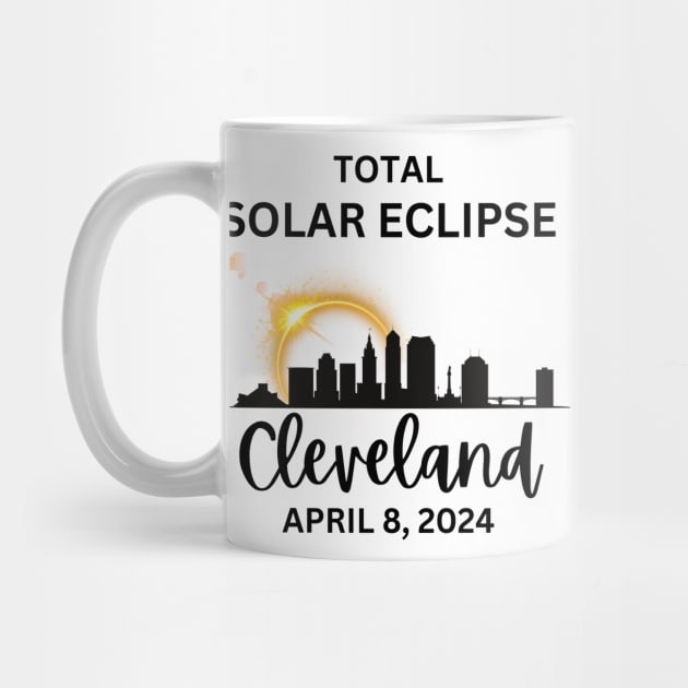 Total Solar Eclipse Cleveland Ohio April 8, 2024 by Little Duck Designs